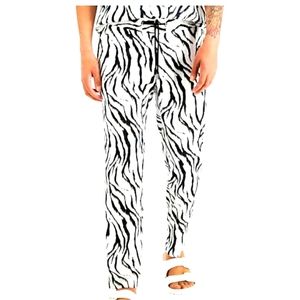 Men's Zebra Print Pull-On Pants, Created for Macy's!
